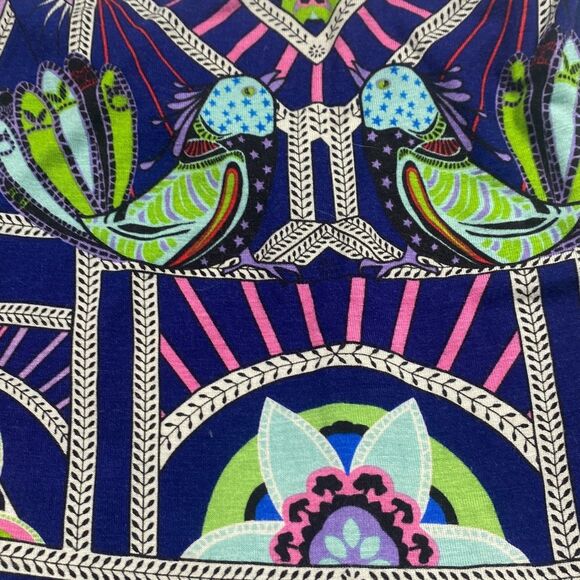 MARA HOFFMAN Modal Cut-Out Maxi Dress in Anada Navy Beach Cover-Up Resort Wear M - Picture 9 of 10